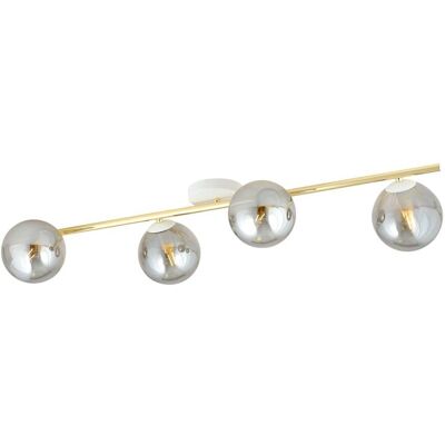 Wonderlamp - Dadora - Gold - Quatre globes en verre - Plafonnier - Publicité Wonderlamp - Dadora - Gold - Quatre globes en verre - Plafonnier - Publicité