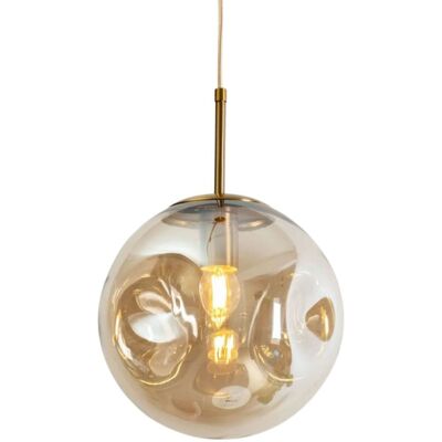 Kosilum Suspension en verre ambré 25 cm - Publicité Kosilum Suspension en verre ambré 25 cm - Publicité