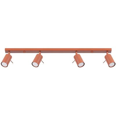 Sollux Lighting Ring Barre d'Éclairage Moderne 4 Lumières Rouge Ocre - Éclairage - Publicité Sollux Lighting Ring Barre d'Éclairage Moderne 4 Lumières Rouge Ocre - Éclairage - Publicité