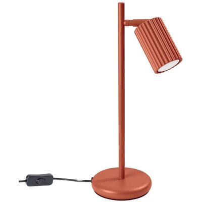 Lampe de Bureau Sollux Lighting Karbon Ajustable Rouge Ocre - Lampe de Bureau - Publicité Lampe de Bureau Sollux Lighting Karbon Ajustable Rouge Ocre - Lampe de Bureau - Publicité