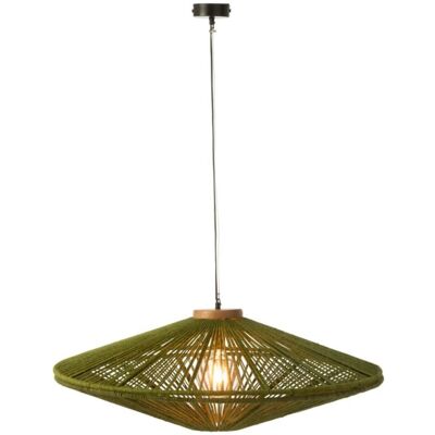J-line Lampe suspendue en métal vert 93x93x36 cm - Publicité J-line Lampe suspendue en métal vert 93x93x36 cm - Publicité