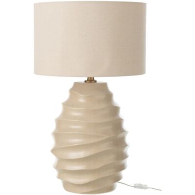 J-line Lampe de table en céramique beige 40x40x68 cm - Publicité J-line Lampe de table en céramique beige 40x40x68 cm - Publicité