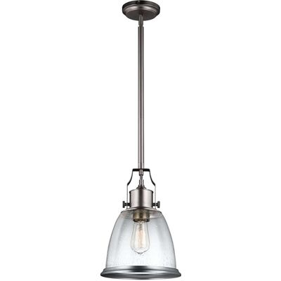 ELSTEAD LIGHTING Suspension en acier nickel satiné - Publicité ELSTEAD LIGHTING Suspension en acier nickel satiné - Publicité