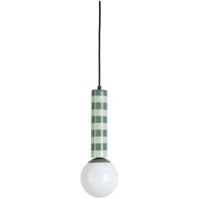 Leitmotiv Suspension métal vert 12x12x38cm - Publicité Leitmotiv Suspension métal vert 12x12x38cm - Publicité