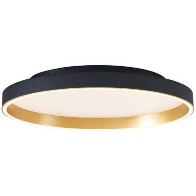 QAZQA Plafonnier design noir or led 60 cm - Publicité QAZQA Plafonnier design noir or led 60 cm - Publicité