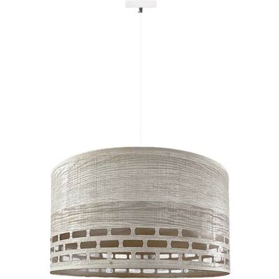 Wonderlamp Lampe de plafond grise avec tissu naturel - Publicité Wonderlamp Lampe de plafond grise avec tissu naturel - Publicité