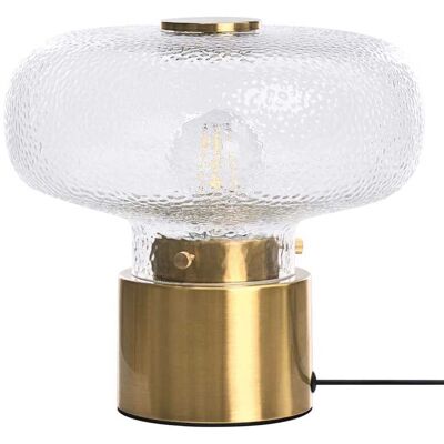 Beliani Lampe à poser métal laiton - Publicité Beliani Lampe à poser métal laiton - Publicité