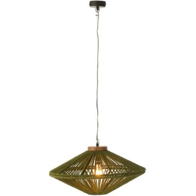 J-line Lampe suspendue en métal vert 62x62x33 cm - Publicité J-line Lampe suspendue en métal vert 62x62x33 cm - Publicité
