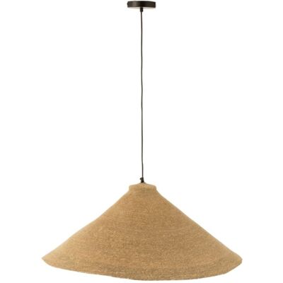J-line Lampe suspendue en roseau beige 82x82x34 cm - Publicité J-line Lampe suspendue en roseau beige 82x82x34 cm - Publicité