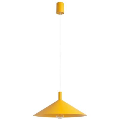 Sollux Lighting Suspension acier jaune h 135 cm - Publicité Sollux Lighting Suspension acier jaune h 135 cm - Publicité