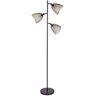 Maisons du Monde Lampadaire 3 spots en métal noir et doré H165