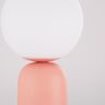 Maisons du Monde Lampe en grès rose et globe opaline