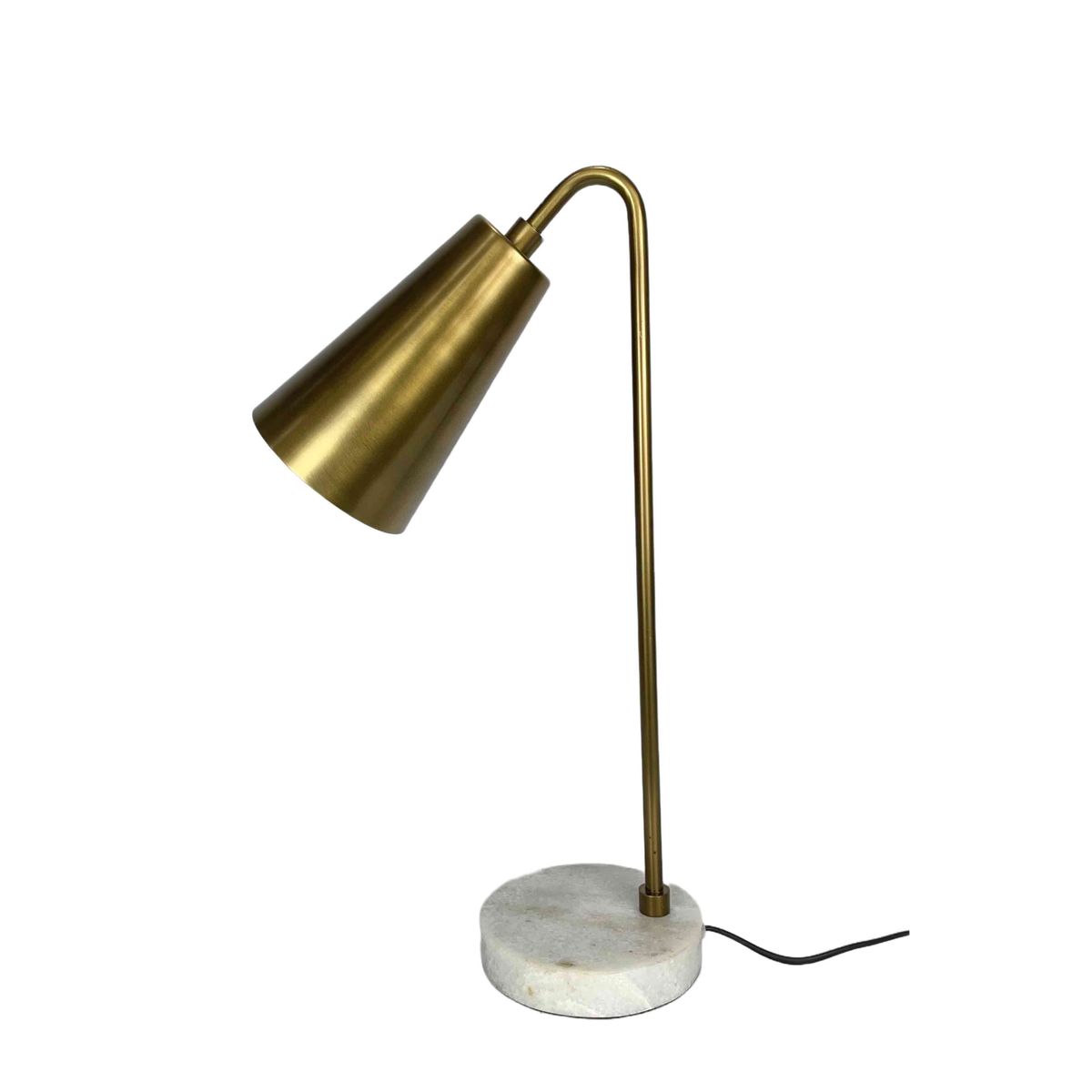 Decoclico Lampe de bureau cône marbre métal