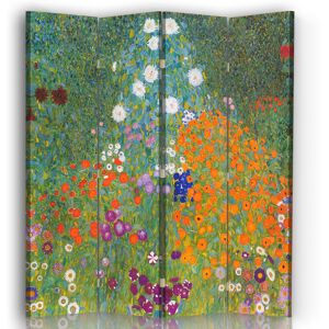 Legendarte Paravent Jardin de Fleurs - Gustav Klimt 145x180cm (4 volets)