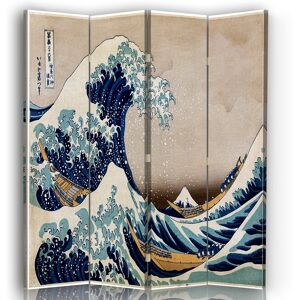 Legendarte Paravent La Grande Vague de Kanagawa - K. Hokusai 145x180cm (4x)