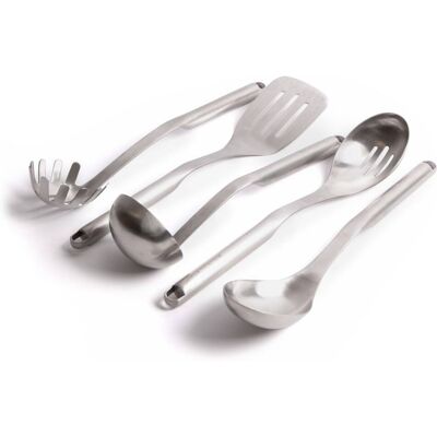 KitchenAid Set d'ustensiles de cuisine Premium 5 pièces en acier inoxydable - Publicité KitchenAid Set d'ustensiles de cuisine Premium 5 pièces en acier inoxydable - Publicité