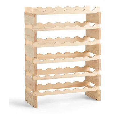 Giantex Casier à bouteilles pour 36 bouteilles beige 119 x 29 x 71,5cm - Publicité Giantex Casier à bouteilles pour 36 bouteilles beige 119 x 29 x 71,5cm - Publicité