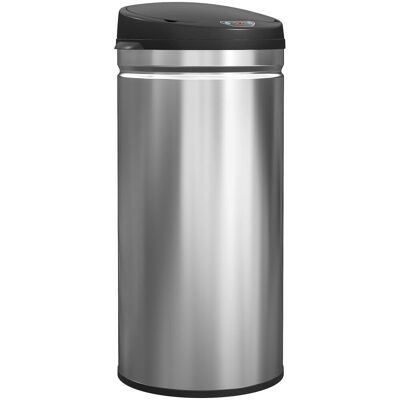 Homcom Poubelle cuisine automatique 42l acier inoxydable argent - Publicité Homcom Poubelle cuisine automatique 42l acier inoxydable argent - Publicité