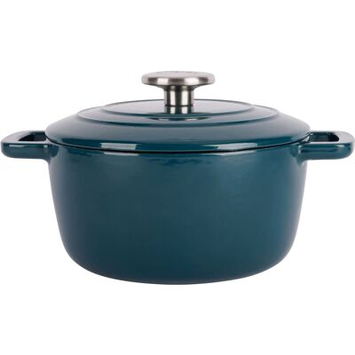 Cosy & Trendy Cocotte en Fonte, bleu, D 20 cm - Publicité Cosy & Trendy Cocotte en Fonte, bleu, D 20 cm - Publicité