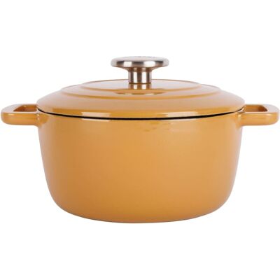 Cosy & Trendy Cocotte en Fonte, jaune, D20xh 10,5 cm - Publicité Cosy & Trendy Cocotte en Fonte, jaune, D20xh 10,5 cm - Publicité