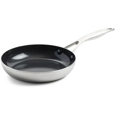 Greenpan Poêle 20 cm inox triply revêtement céramique - argent / métallique - Publicité Greenpan Poêle 20 cm inox triply revêtement céramique - argent / métallique - Publicité