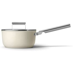 Casserole 20cm crème avec couvercle smeg
