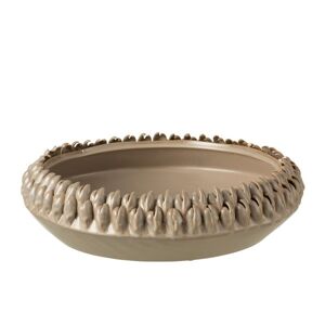 LANADECO Plat ceramique gris D36,5cm