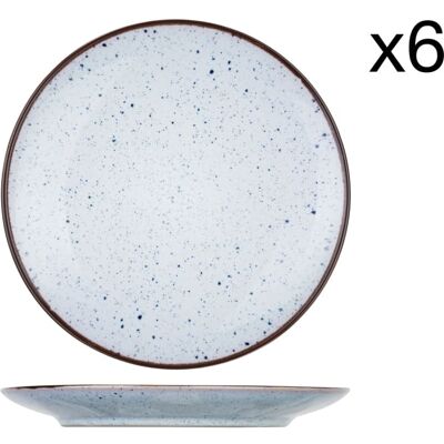 Cosy & Trendy Lot de 6 Assiettes à dessert en Grès, bleu, D20,5 cm - Publicité Cosy & Trendy Lot de 6 Assiettes à dessert en Grès, bleu, D20,5 cm - Publicité