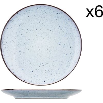 Cosy & Trendy Lot de 6 Assiettes plates en Grès, bleu, D26,3 cm - Publicité Cosy & Trendy Lot de 6 Assiettes plates en Grès, bleu, D26,3 cm - Publicité