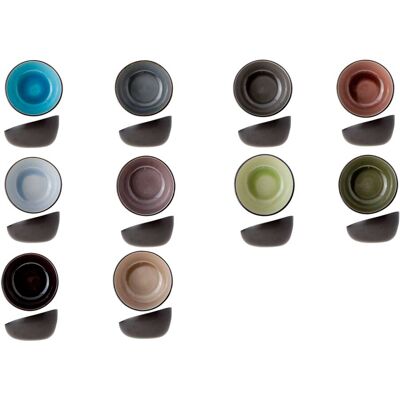 Cosy & Trendy Lot de 10 Bols ovales en Grès, multicolore, D16XH9,5 cm - Publicité Cosy & Trendy Lot de 10 Bols ovales en Grès, multicolore, D16XH9,5 cm - Publicité