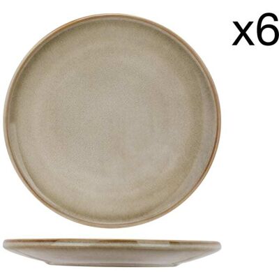Cosy & Trendy Lot de 6 Assiettes à dessert en Grès, beige, D22,5 cm - Publicité Cosy & Trendy Lot de 6 Assiettes à dessert en Grès, beige, D22,5 cm - Publicité