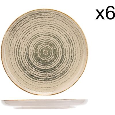 Cosy & Trendy Lot de 6 Assiettes plates en Grès, gris, D27 cm - Publicité Cosy & Trendy Lot de 6 Assiettes plates en Grès, gris, D27 cm - Publicité