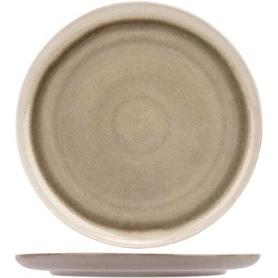 Cosy & Trendy Lot de 2 Assiettes plate en Céramique, vert, D 33xh 2,7 cm - Publicité Cosy & Trendy Lot de 2 Assiettes plate en Céramique, vert, D 33xh 2,7 cm - Publicité