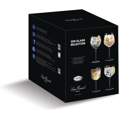 Luigi Bormioli Service verre à gin, transparent, 4 pièces - Publicité Luigi Bormioli Service verre à gin, transparent, 4 pièces - Publicité