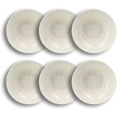 OGO Living Lot de 6 assiettes creuses en porcelaine bleu et blanc 20cm - Publicité OGO Living Lot de 6 assiettes creuses en porcelaine bleu et blanc 20cm - Publicité