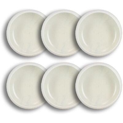 OGO Living Lot de 6 bols en porcelaine bleu et blanc 18cm - Publicité OGO Living Lot de 6 bols en porcelaine bleu et blanc 18cm - Publicité
