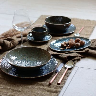 OGO Living Lot de 6 assiettes creuses en porcelaine 21cm - Publicité OGO Living Lot de 6 assiettes creuses en porcelaine 21cm - Publicité