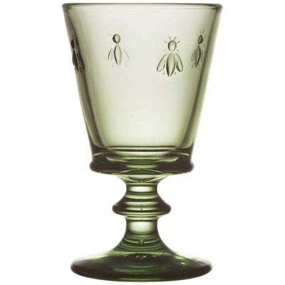 La Rochére Lot de 6 verres à vin vert olive - Publicité La Rochére Lot de 6 verres à vin vert olive - Publicité