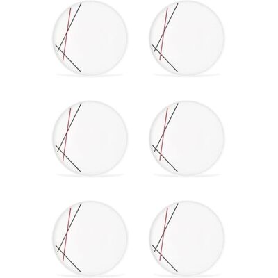 ART 6 assiettes plates 27,5cm bistrot - Publicité ART 6 assiettes plates 27,5cm bistrot - Publicité