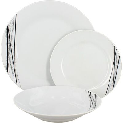 Novastyl Service de table 36 pièces en porcelaine blanche - Publicité Novastyl Service de table 36 pièces en porcelaine blanche - Publicité