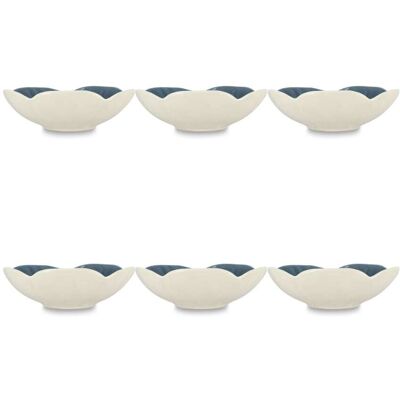OGO Living Lot de 6 coupelles 16cm en grès bleu foncé - Publicité OGO Living Lot de 6 coupelles 16cm en grès bleu foncé - Publicité