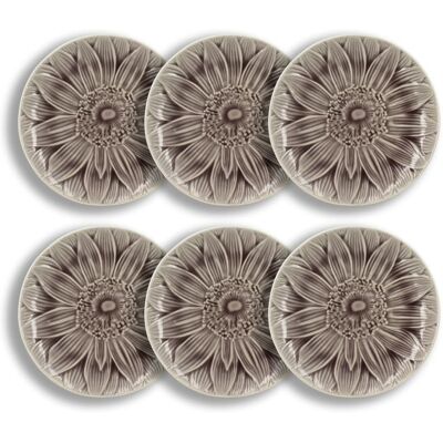 OGO Living Lot de 6 assiettes à dessert 20,5cm en grès émaillée parme - Publicité OGO Living Lot de 6 assiettes à dessert 20,5cm en grès émaillée parme - Publicité