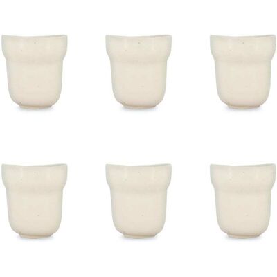 OGO Living Lot de 6 mugs 32cl en porcelaine beige - Publicité OGO Living Lot de 6 mugs 32cl en porcelaine beige - Publicité