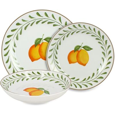 Novastyl Service de table 36 pièces en porcelaine citron - Publicité Novastyl Service de table 36 pièces en porcelaine citron - Publicité