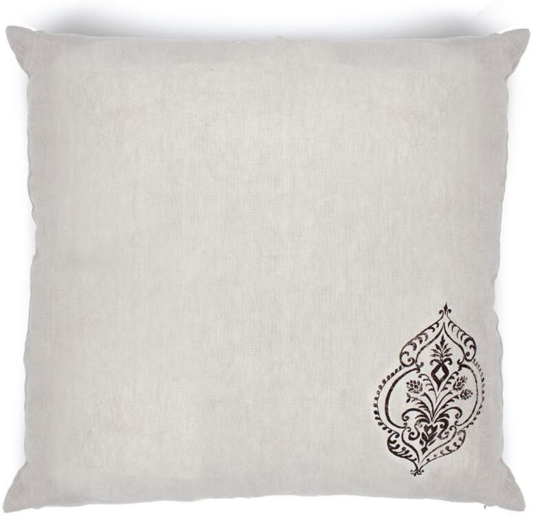 Lo de Manuela ORIENT EXPRESS - Coussin en lin pur lavé Bosphore 65x65