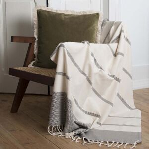 Febronie Plaid coton 160x250 taupe