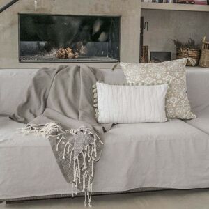 Febronie Plaid coton 160x250 taupe