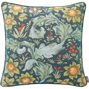 ART Coussin tapisserie oranger Bleu 50 x 50