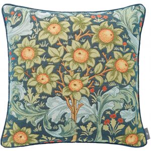 ART Coussin tapisserie oranger Bleu 50 x 50