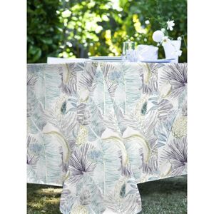 Nydel Nappe en coton enduit PVC bleu 160x200 cm